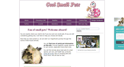 Desktop Screenshot of cool-small-pets.com